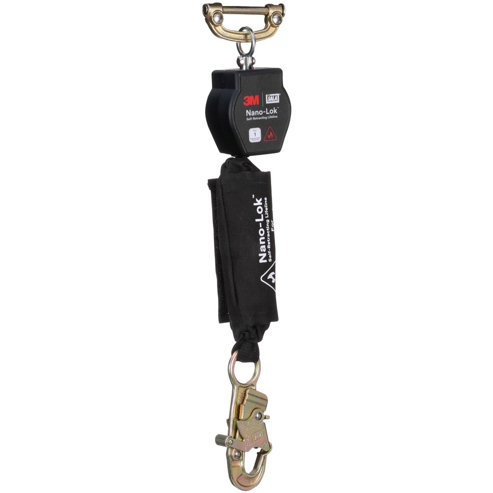 Self-Retracting Lifeline: 420 lb Capacity, 6.00' Lifeline, Single Pin Connector