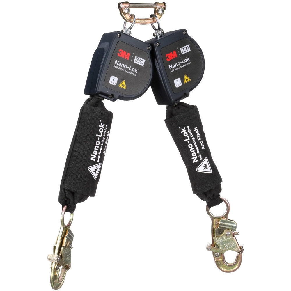 Self-Retracting Lifeline: 420 lb Capacity, 8.00' Lifeline, Single Pin Connector