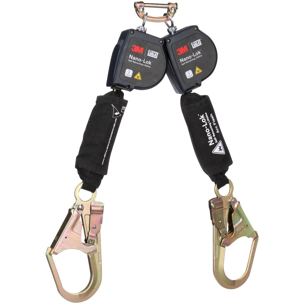 Self-Retracting Lifeline: 420 lb Capacity, 8.00' Lifeline, Single Pin Connector