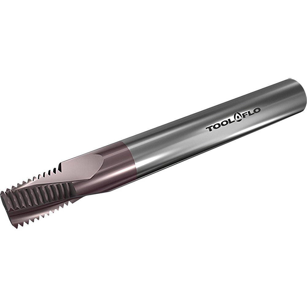 Helical Flute Thread Mill: G 1/2-14 - G 7/8-14, Internal/External, 4 Flute, 16.00 mm Shank Dia, Solid Carbide
