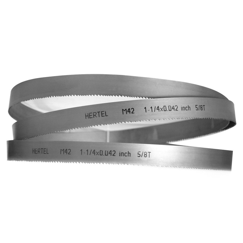 Welded Bandsaw Blade: 12' 6" Long x 1-1/4" Wide x 0.0420" Thick, 5-8 TPI