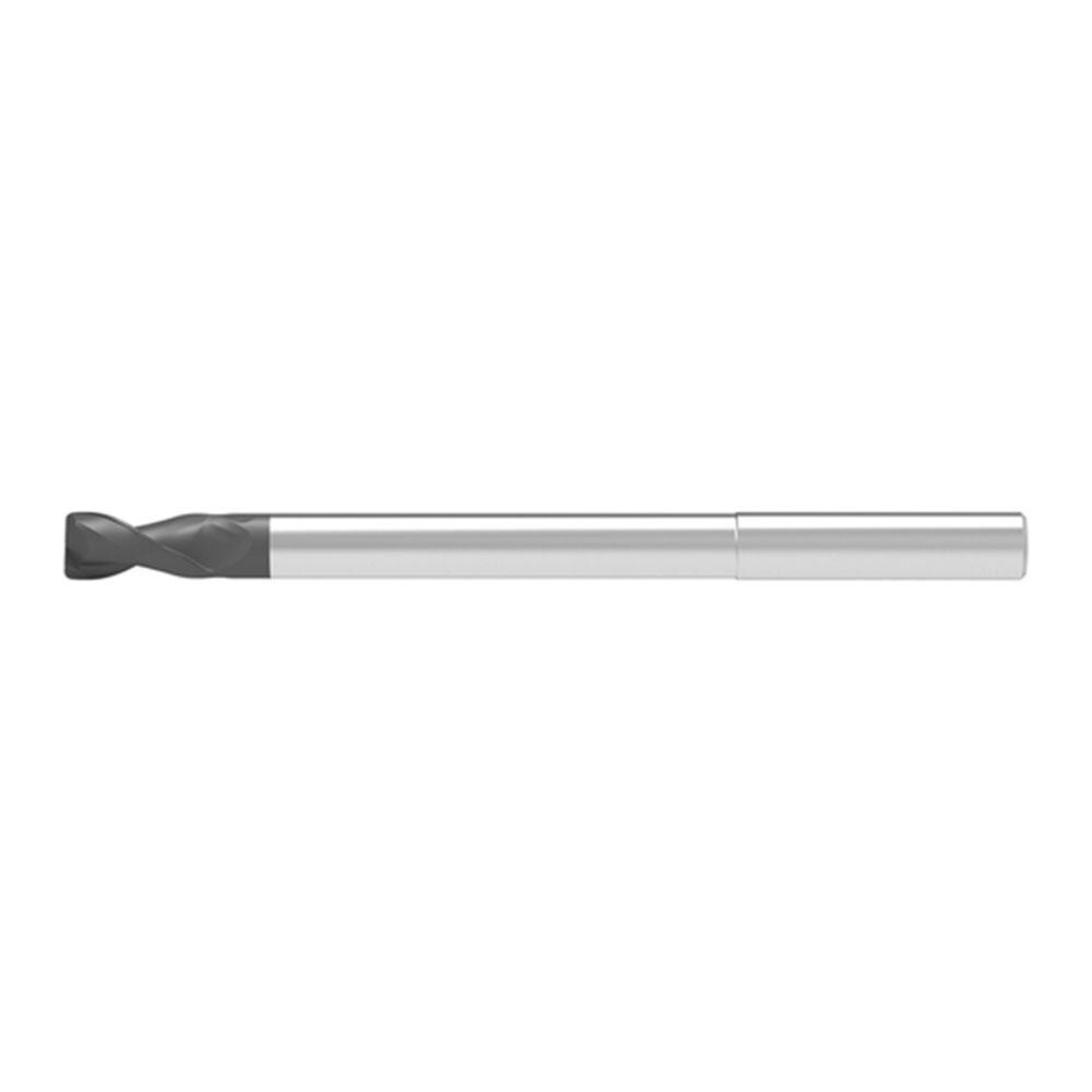 Corner Radius End Mill: 6.00 mm Dia, 20.00 mm LOC, 0.80 mm Radius, 2 Flute, Solid Carbide