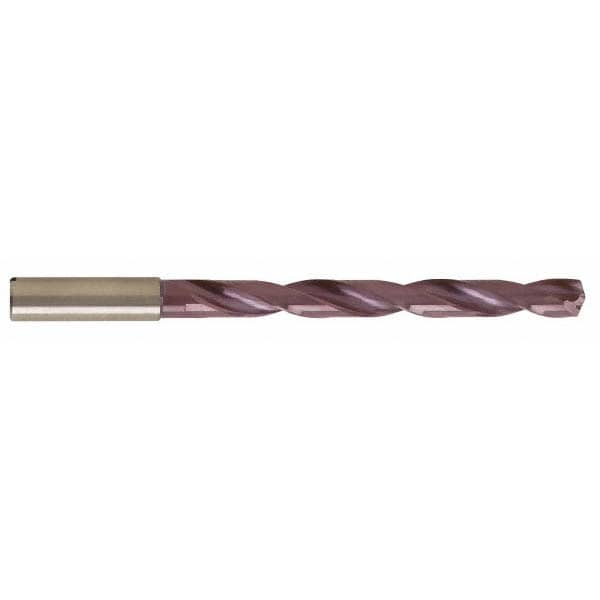 Taper Length Drill Bit: Series 5512, 9/16" Dia, 140 ° Point, Solid Carbide