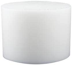 Plastic Disc: Polytetrafluroethylene, 6" Dia, White