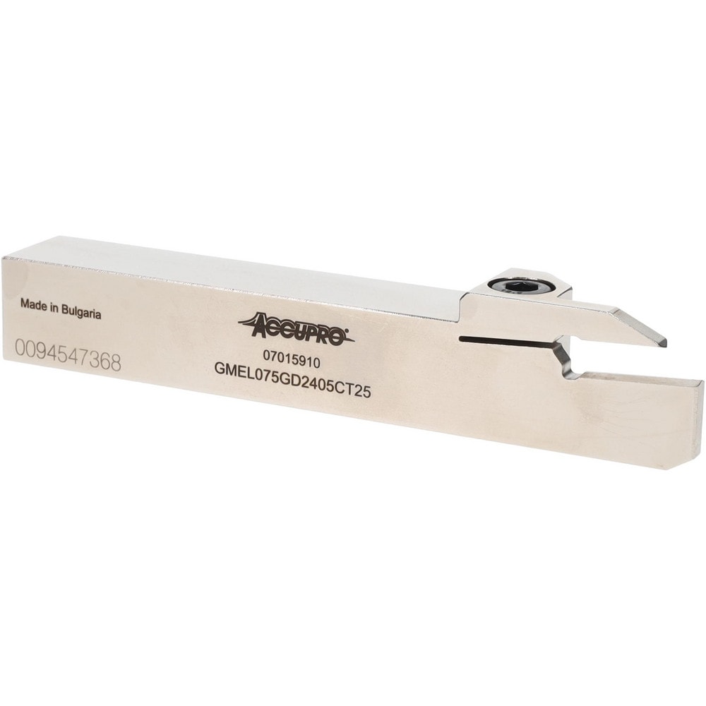 Indexable Grooving Toolholder: GMEL075GD2405CT25, 0.1969" Max Groove Width