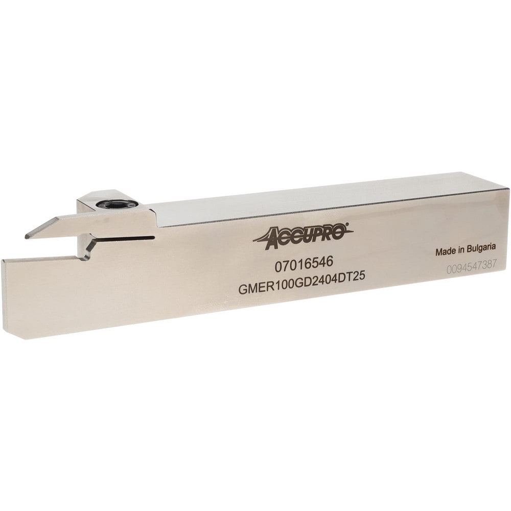 Indexable Grooving Toolholder: GMER100GD2404DT25, 0.1575" Max Groove Width