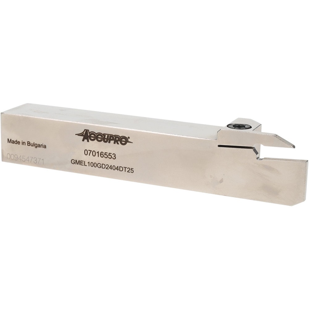 Indexable Grooving Toolholder: GMEL100GD2404DT25, 0.1575" Max Groove Width