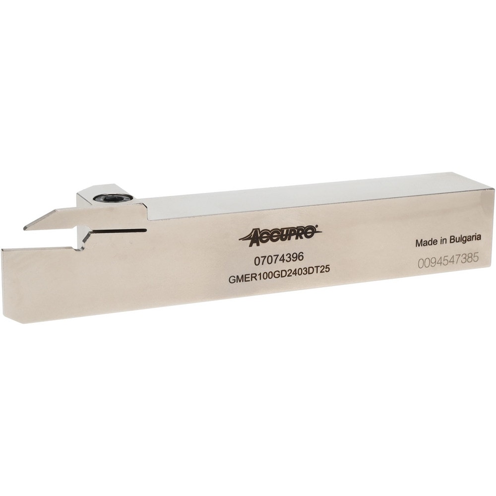 Indexable Grooving Toolholder: GMER100GD2403DT25, 0.1181" Max Groove Width