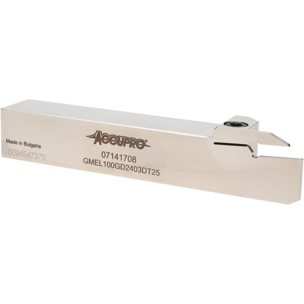 Indexable Grooving Toolholder: GMEL100GD2403DT25, 0.1181" Max Groove Width