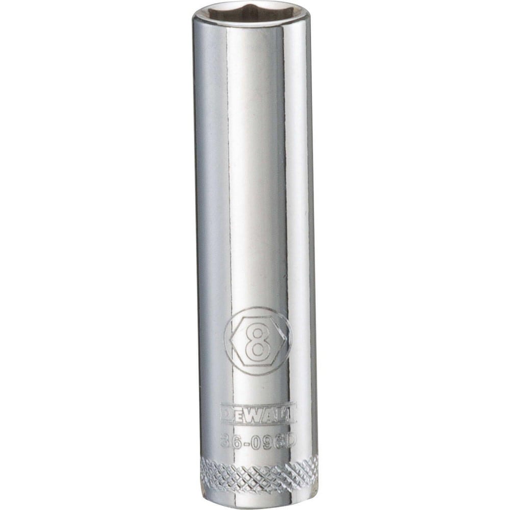 Deep Hand Socket: 1/4" Drive, 8.00 mm Socket, 6-Point