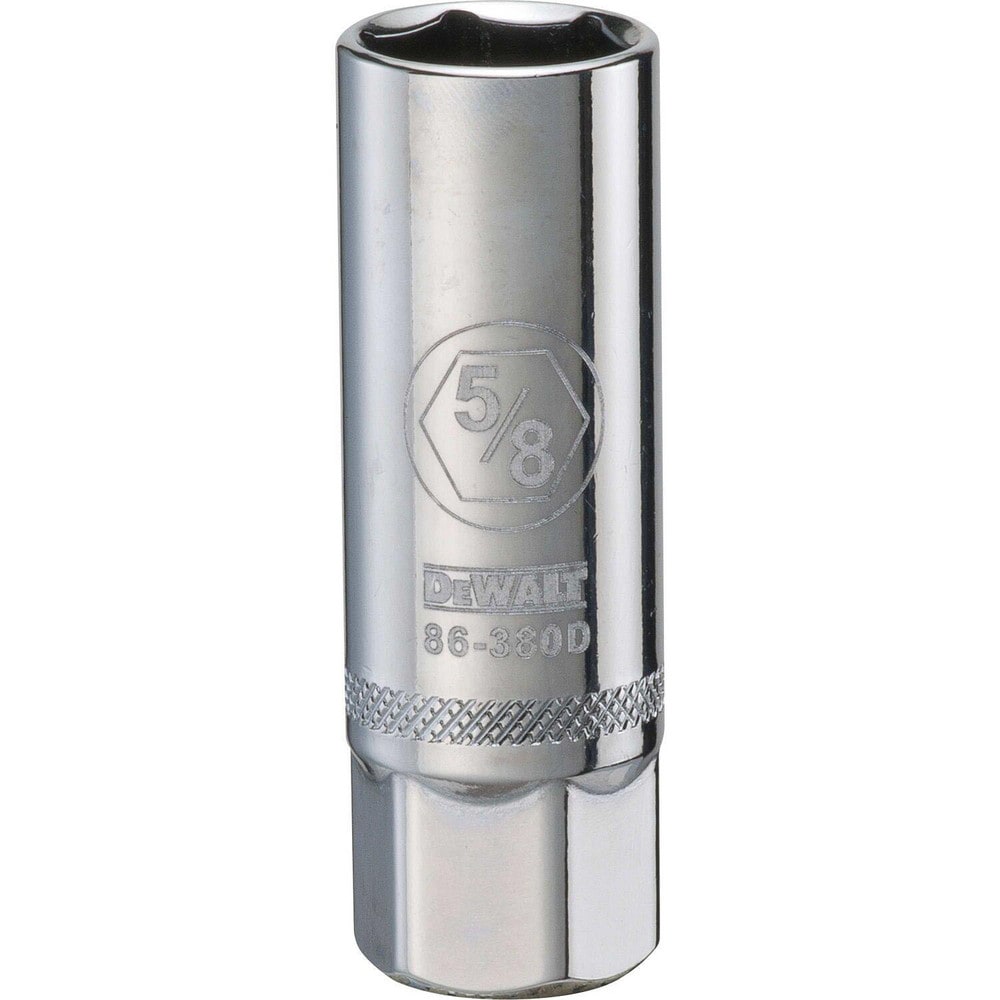 Spark Plug Hand Socket: 3/8" Drive, 5/8" Socket, 6-Point