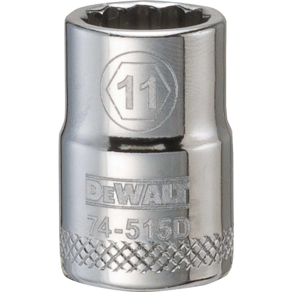 Standard Hand Socket: 3/8" Drive, 11.00 mm Socket, 12-Point
