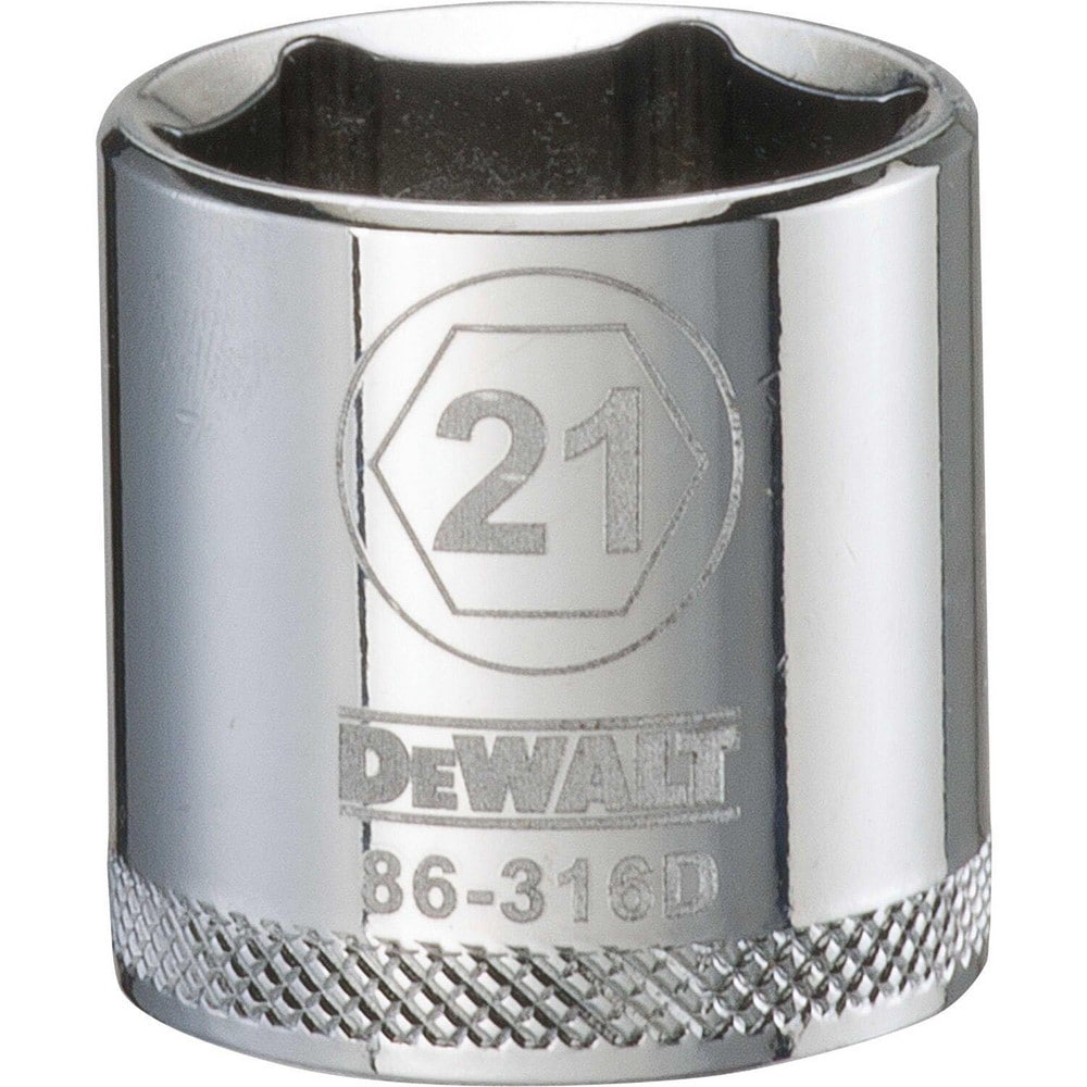 Standard Hand Socket: 3/8" Drive, 21.00 mm Socket, 6-Point