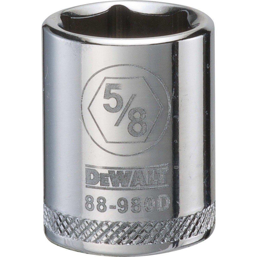 Standard Hand Socket: 3/8" Drive, 5/8" Socket, 6-Point