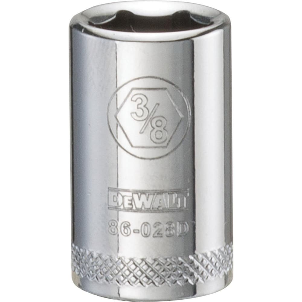 Standard Hand Socket: 1/4" Drive, 3/8" Socket, 6-Point