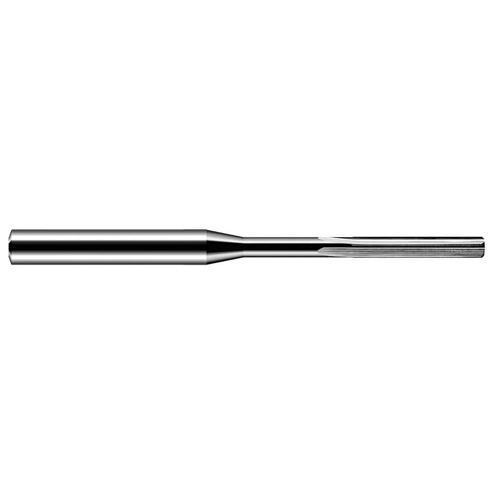 Chucking Reamer: 0.0815" Dia, 2" OAL, 9/16" Flute Length, Straight-Cylindrical Shank, Solid Carbide
