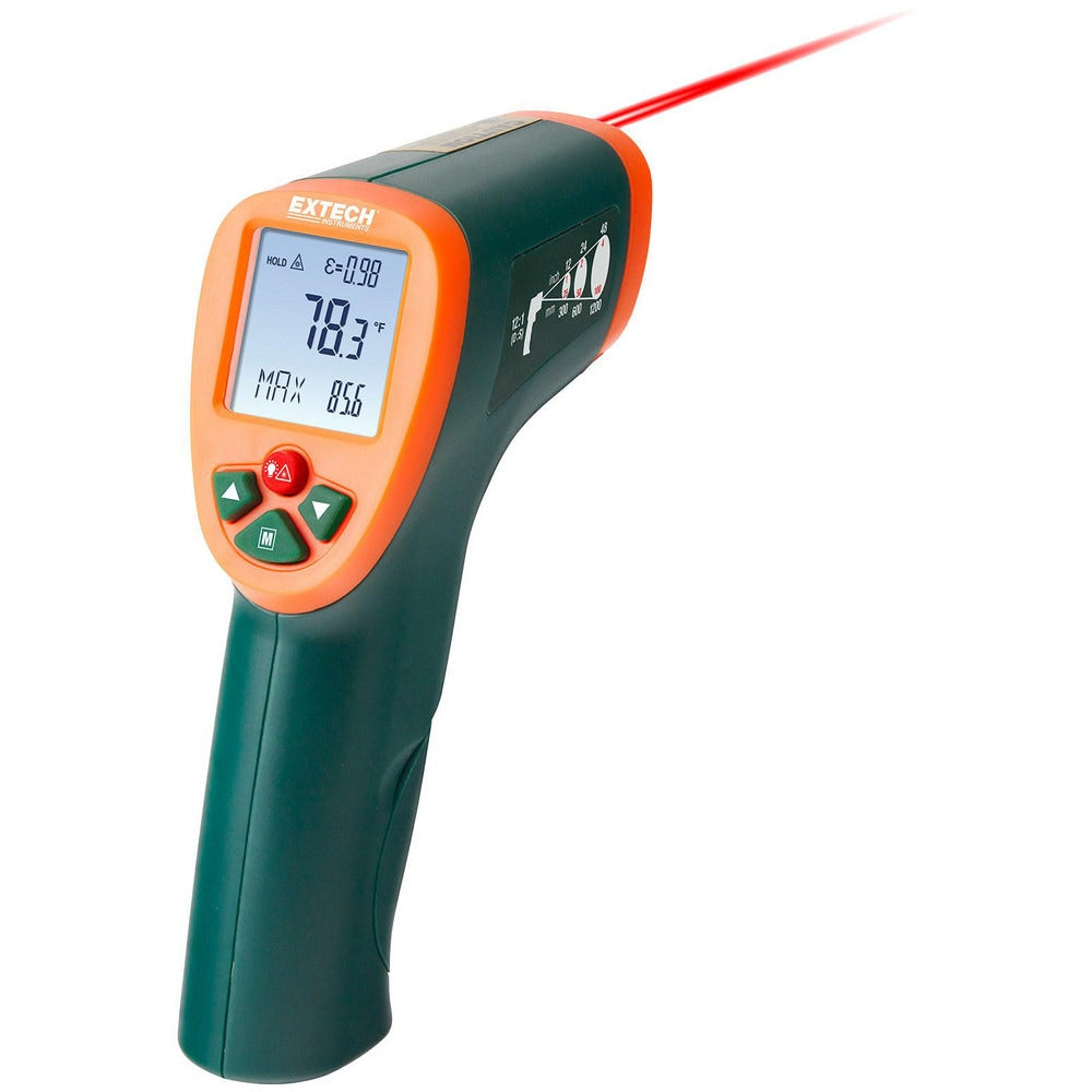 Infrared Thermometers; Display Type: LCD; Accuracy: ±1%; Compatible Surface Type: Dull, Dark, Light, Concrete, Shiny