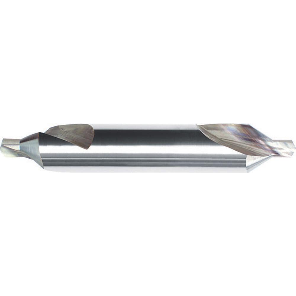 Combo Drill & Countersink: #1, 1/8" Body Dia, Solid Carbide