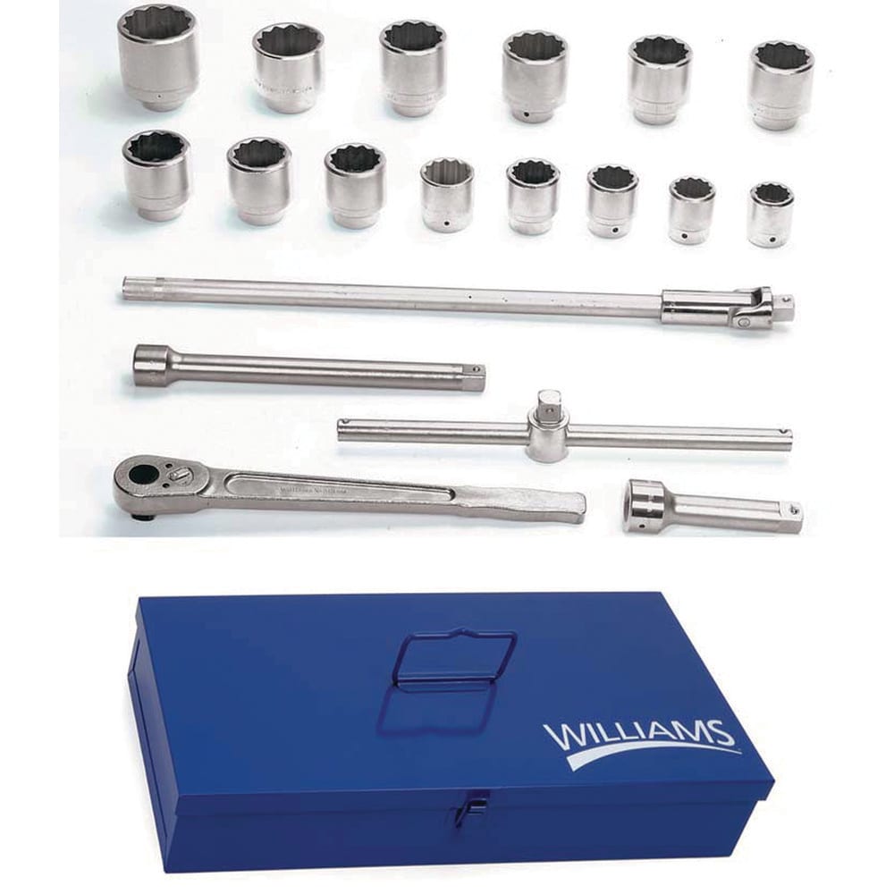 Shallow Socket Hand Socket: 1" Drive, 1-1/2" Socket, 12-Point