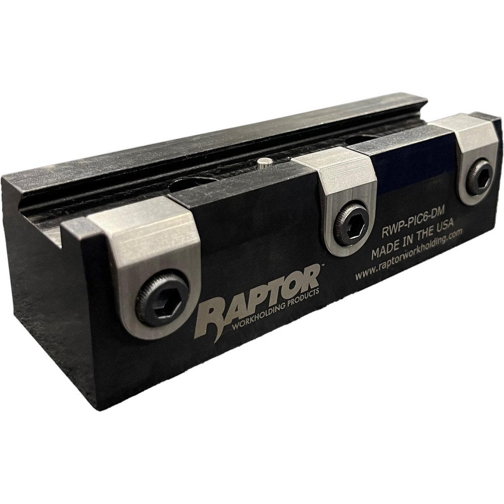 Picatinny Rail Fixture 6.00? Long? Direct mount; Clamps a standard Picatinny Rail; Maximum workpiece size is 12.00" long X 4.00" wide X 4.00" tall; Fixture dimensions: 6.00" long, 2.00" wide, 1.625" tall