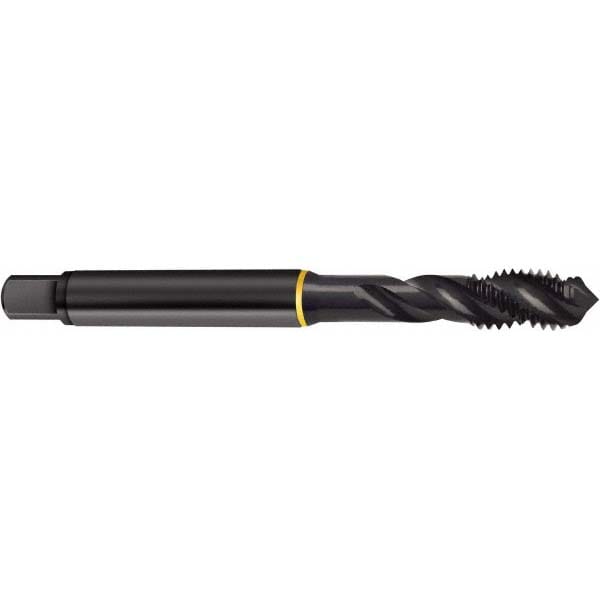 Spiral Flute Tap: UNF, 3 Flute, Modified Bottoming, 2B/3B Class of Fit, Cobalt, Oxide Finish