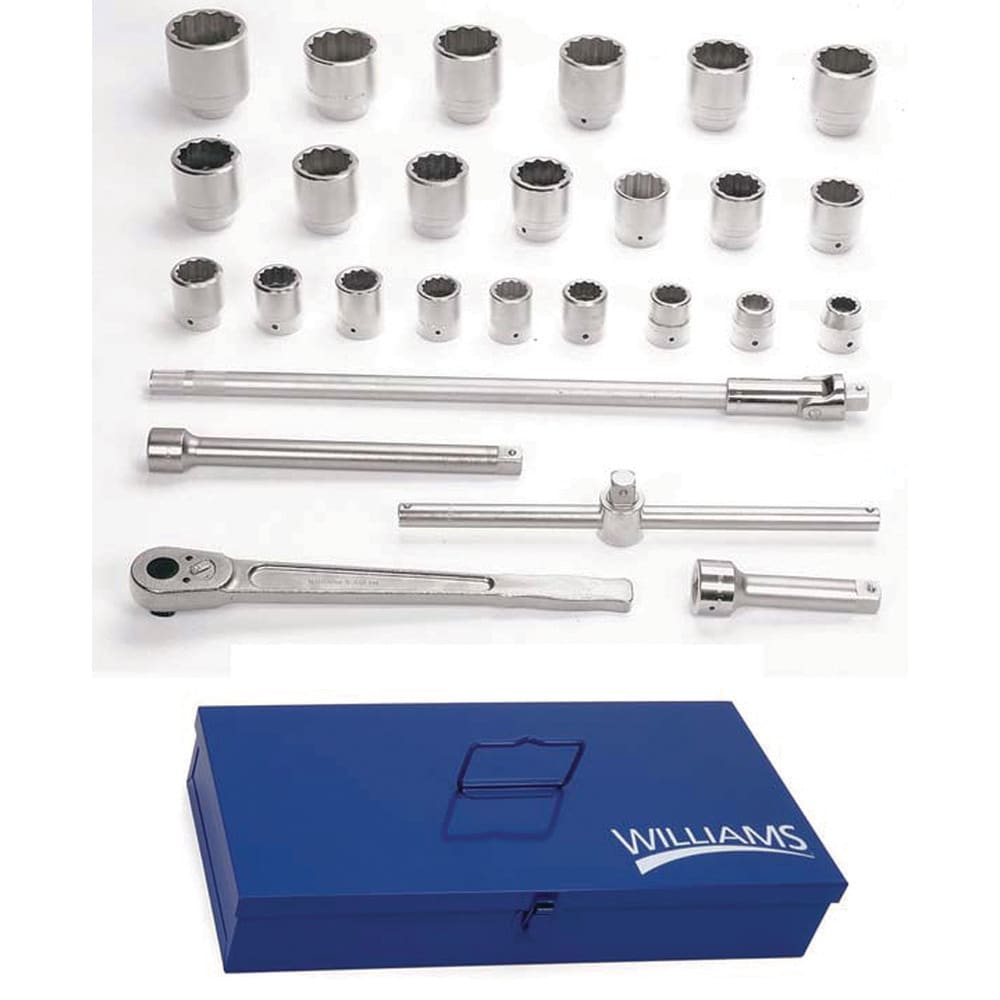 Shallow Socket Hand Socket: 1" Drive, 1-3/8" Socket, 12-Point