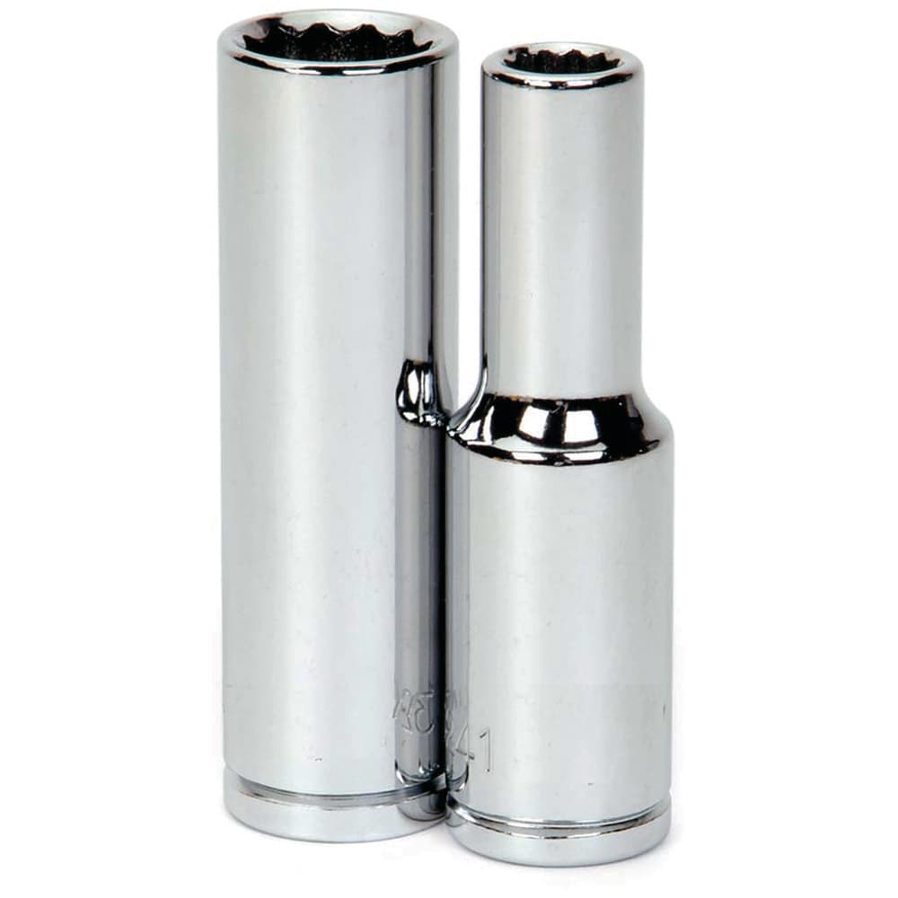 Deep Socket Hand Socket: 1/2" Drive, 32.00 mm Socket, 12-Point