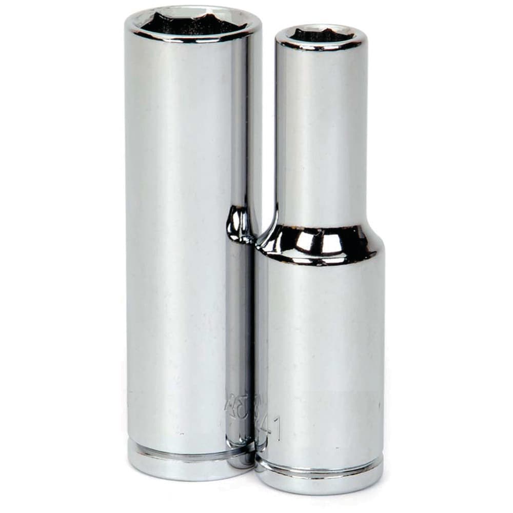Deep Socket Hand Socket: 1/2" Drive, 23.00 mm Socket, 6-Point