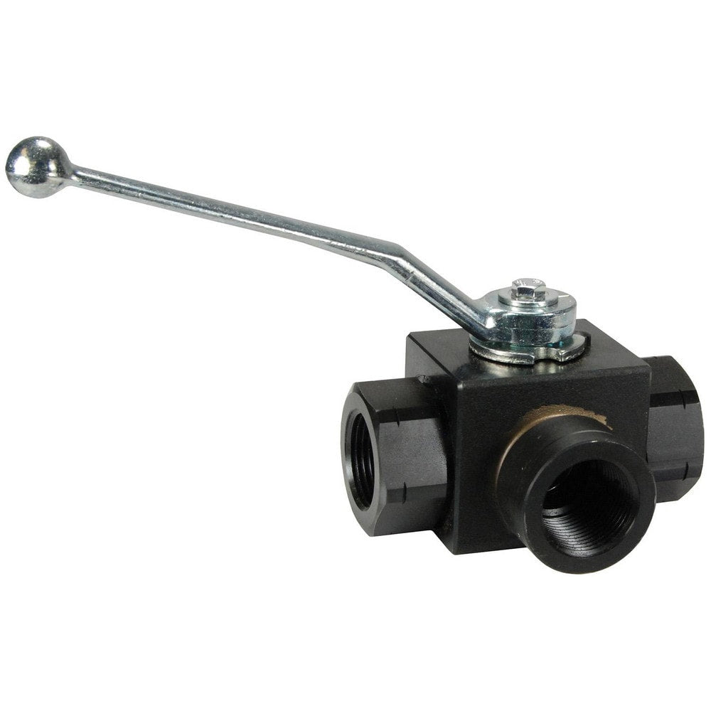 Full-Bore: 1/2" Pipe, Female x Female Port, Carbon Steel
