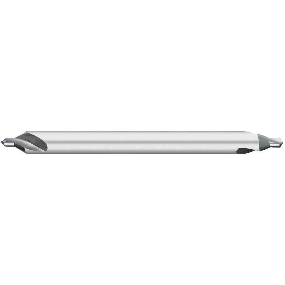 Combo Drill & Countersink: #6, 1/2" Body Dia, 118°, Solid Carbide