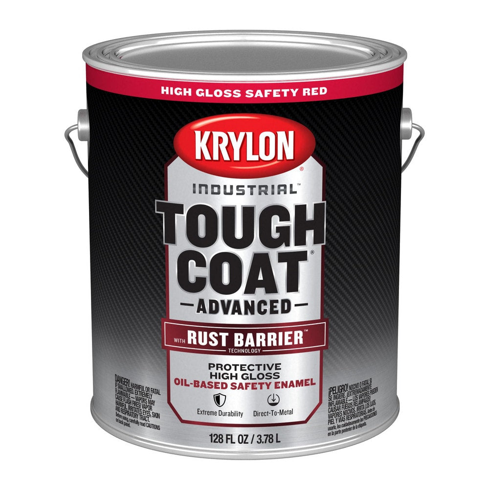 Rust Preventative Paint: 1 gal, Safety Red, Gloss Finish