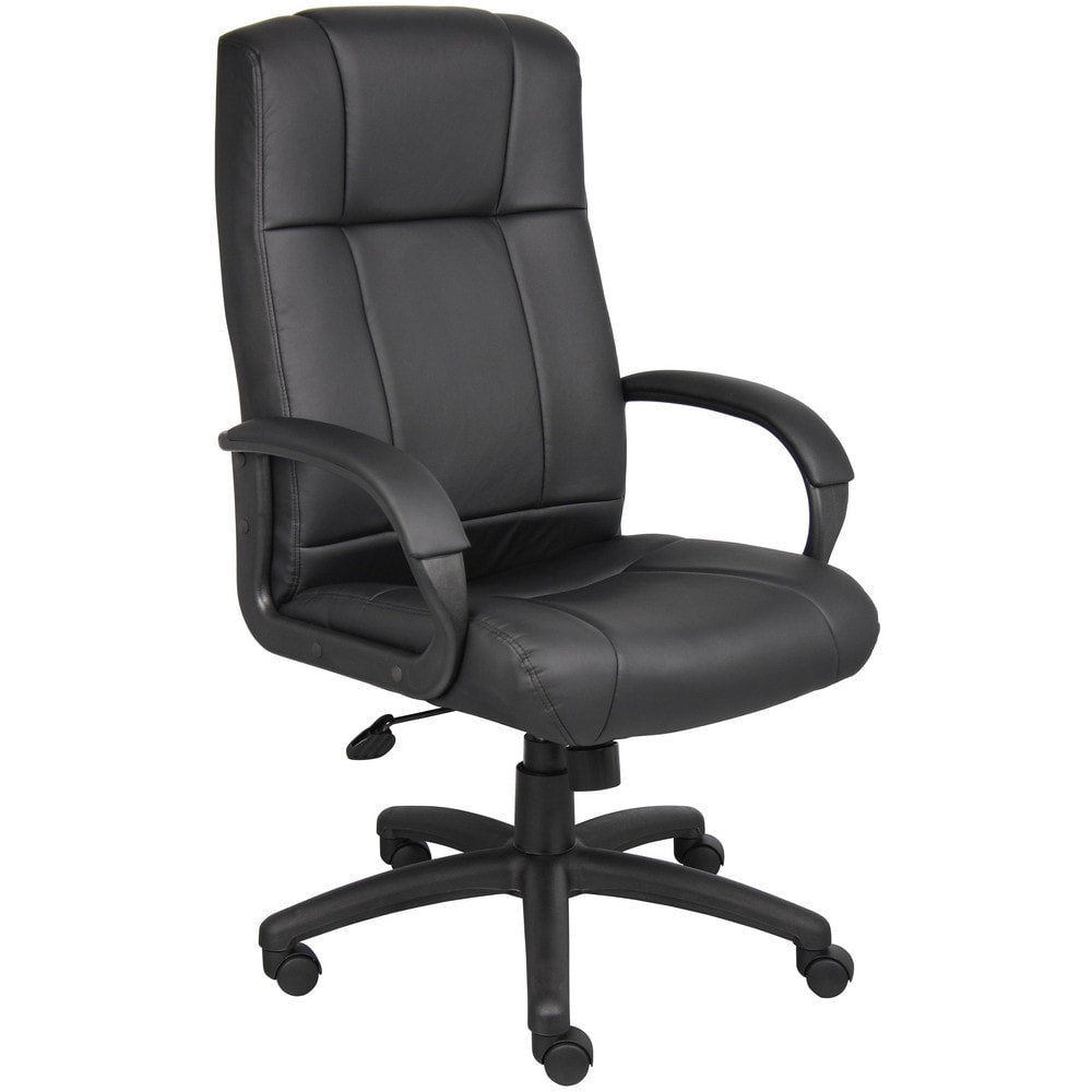 Task Chair: Vinyl, Adjustable Height, Black