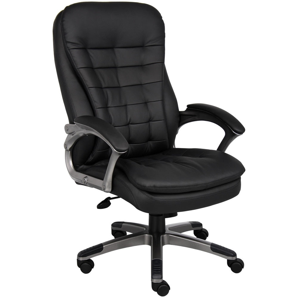 Task Chair: Vinyl, Adjustable Height, Black