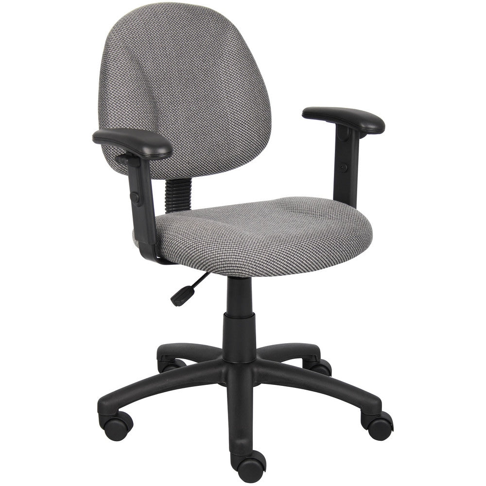 Task Chair: Tweed, Adjustable Height, Gray
