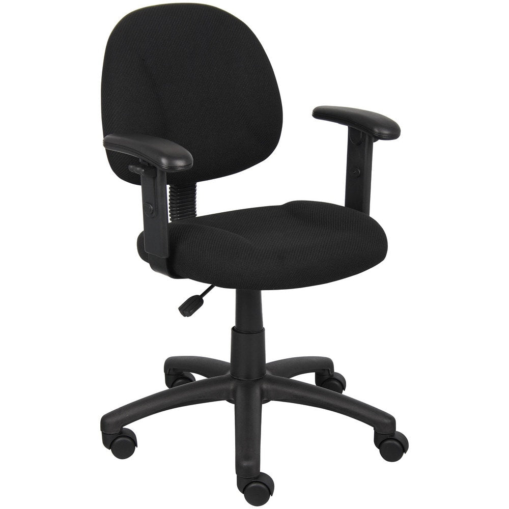 Task Chair: Tweed, Adjustable Height, Black