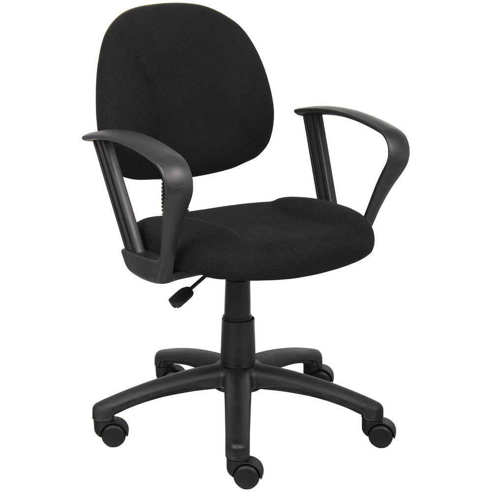 Task Chair: Tweed, Adjustable Height, Black