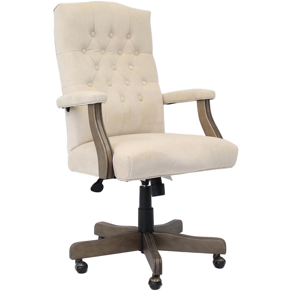 Task Chair: Champagne Velvet, Adjustable Height, Champagne