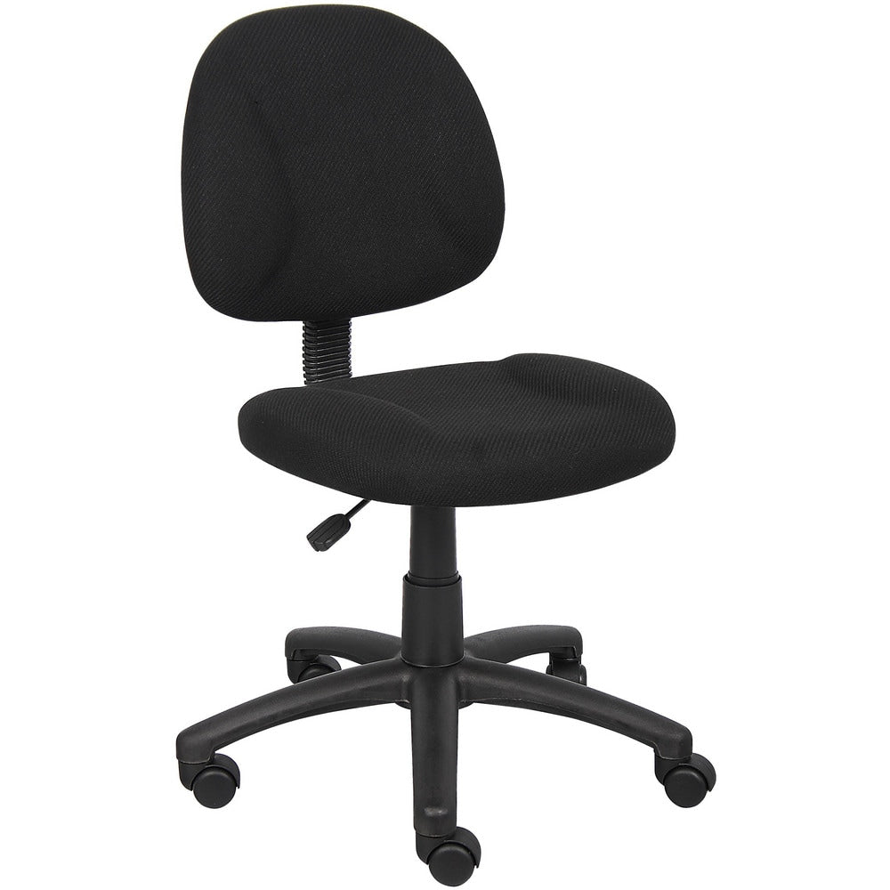 Task Chair: Tweed, Adjustable Height, Black