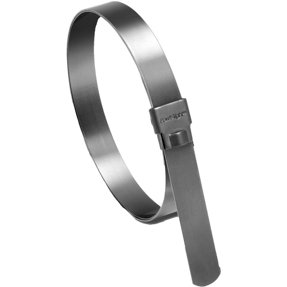 Band Clamp: Preformed, 9" Max Dia, 3/4" Wide, 0.0300" Thick, 201 Stainless Steel