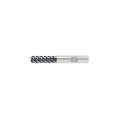 Barrel Cutter End Mills; End Type: Toroidal; Material: Solid Carbide; Small End Diameter (mm): 12.00; Shank Diameter (mm): 12.0000; Length of Cut (mm): 26.0000; Helix Angle: 45.00