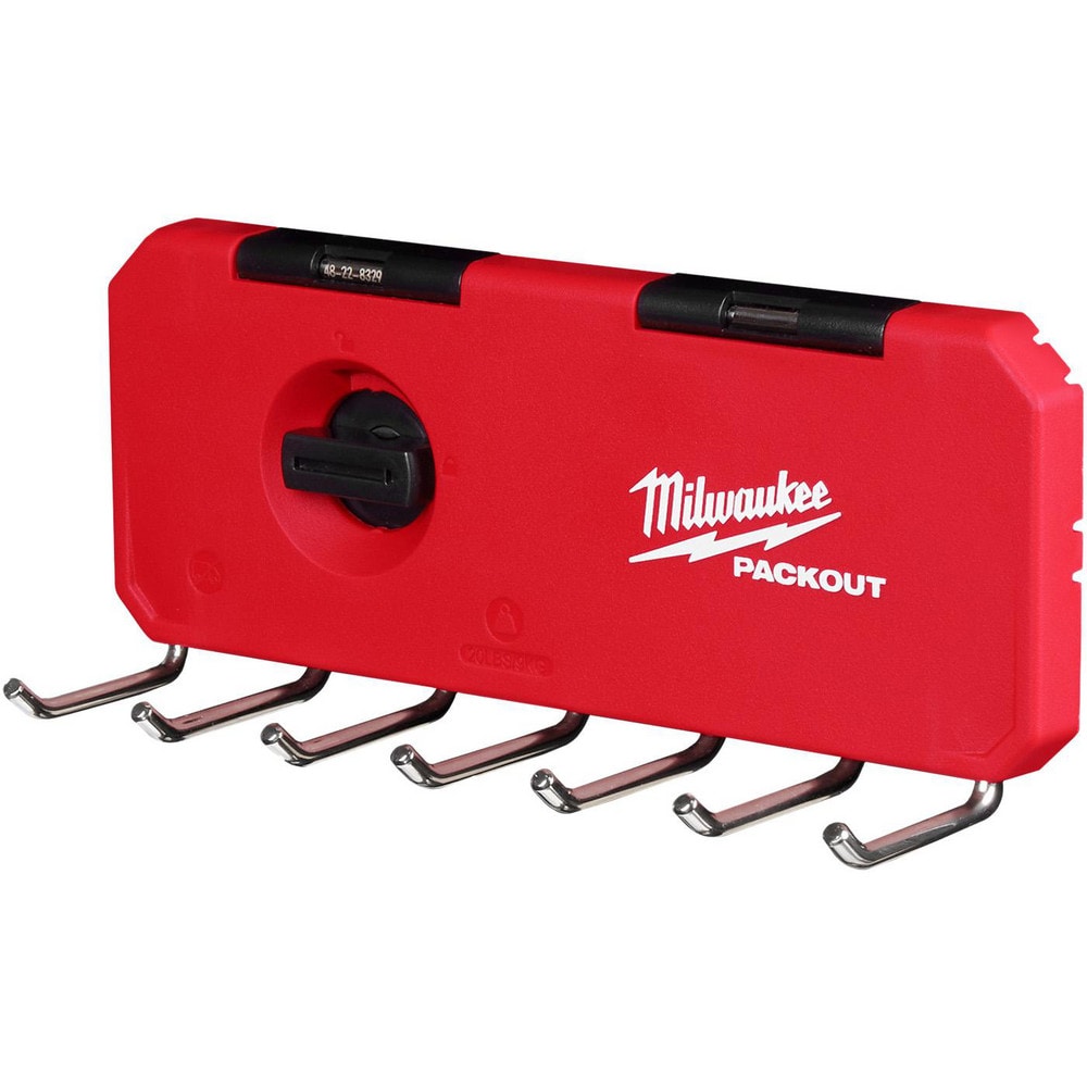 Tool Box Case & Cabinet Accessories; Accessory Type: 7-Hook Rack; Material: Plastic; Overall Thickness: 9.5 in; Material Family: Plastic; Overall Depth: 3 in; Overall Width: 10; Overall Height: 3.5 in; For Use With: All PACKOUT™ Components