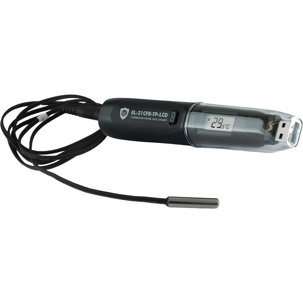 Digital Thermometers & Probes; Accuracy: +/-0.6°C; Sensor Input: Thermistor; Minimum Temperature (Deg F - 3 Decimals): -40.000; Minimum Temperature (C - 2 Decimals): -40.00; Maximum Temperature (C): 125.00; Maximum Temperature (F) (