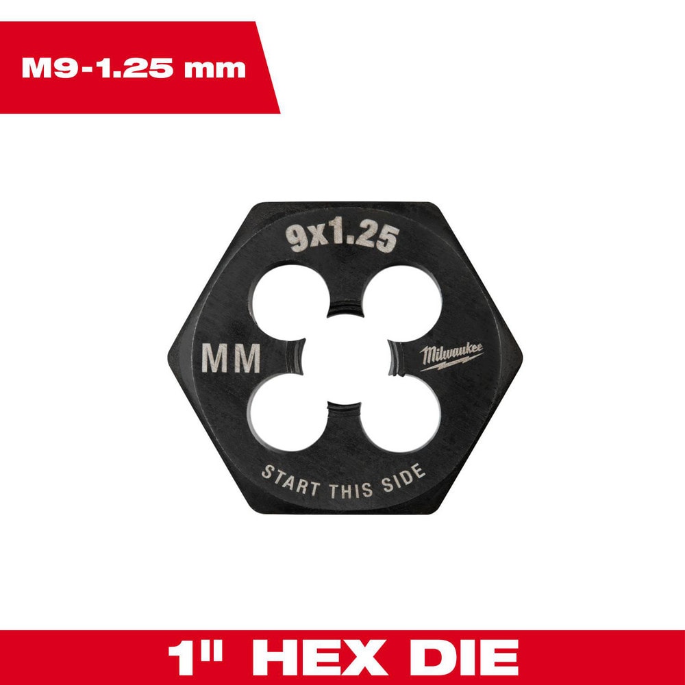 Hex Rethreading Die: Right Hand, No Carbon Steel