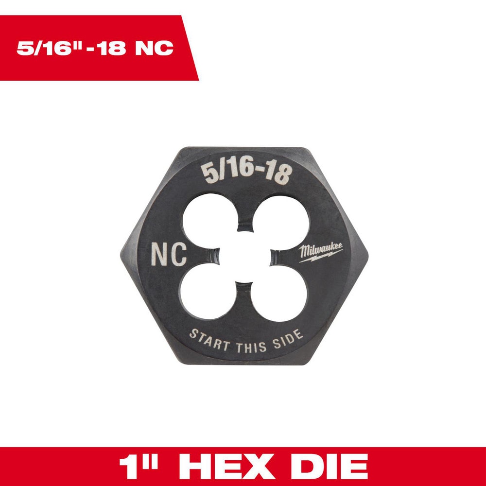 Hex Rethreading Die: Right Hand, No Carbon Steel
