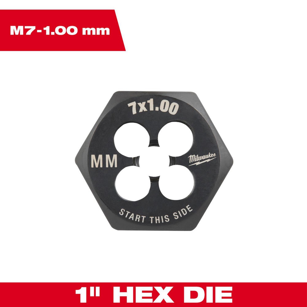 Hex Rethreading Die: Right Hand, No Carbon Steel