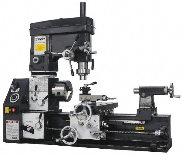 13 Inch Swing Over Bed, 24 Inch Distance Between Centers, Between Centers, 3 in 1 Machine