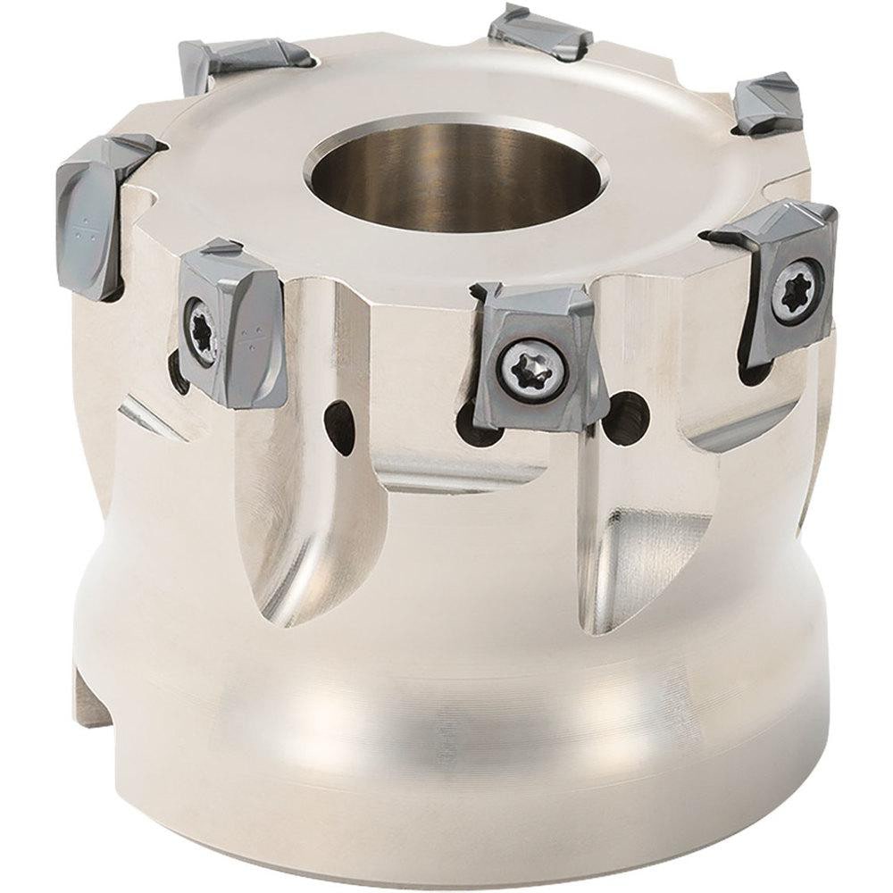 Indexable Square-Shoulder Face Mill: MA90080R12T10C, 1.0000" Arbor Hole Dia, 0.4724" Max Cutting Depth