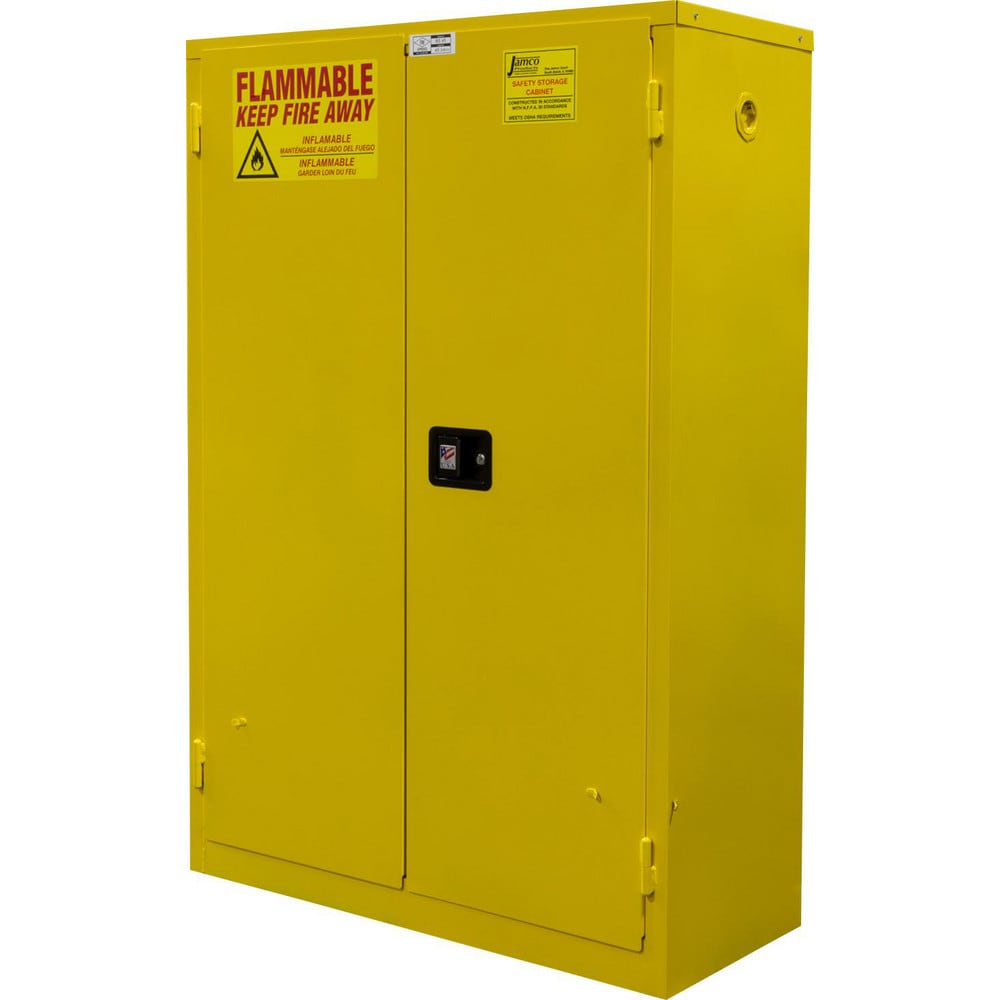 Flammable & Hazardous Storage Cabinets: 2 Shelf, Self Closing