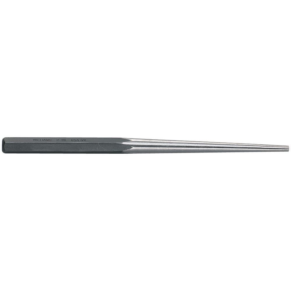 Punches; Punch Type: Long Taper; Material: Steel; Punch Size (Fractional Inch): 3/8; Punch Size (mm): 9.5; Overall Length (mm): 381; Overall Length (Inch): 15; Overall Length Range: 9 & Longer; Overall Length (Decimal Inch): 15