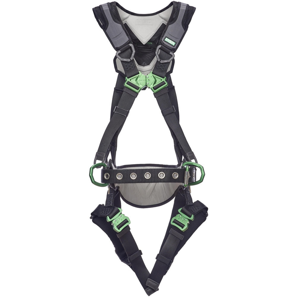 Fall Protection Harnesses: 400.000 Lb, Construction Style, Size X-Large, For Construction, Polyester, Back & Hips D-Ring